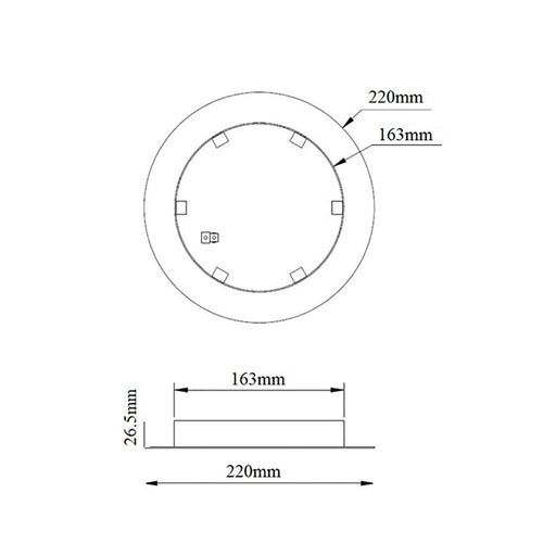 Buy Ceiling Canopies Australia Cluster Pendant Canopy Round Black Max 6 Lights - CLUSTER2