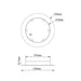 Buy Ceiling Canopies Australia Cluster Pendant Canopy Round Black Max 6 Lights - CLUSTER2