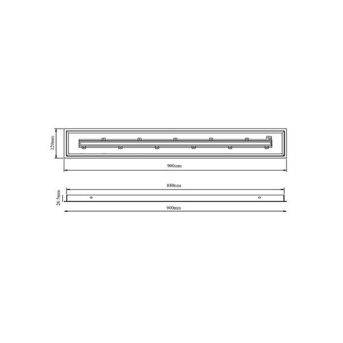 Buy Ceiling Canopies Australia Cluster Pendant Canopy Rectangular Black Max 11 Lights - CLUSTER4