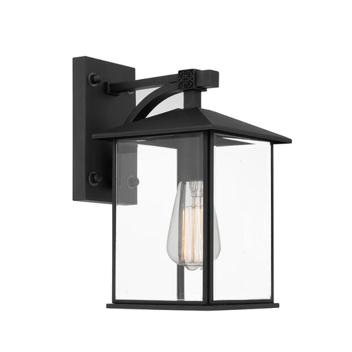 Buy Outdoor Wall Lanterns Australia Coby 1 Light Wall Light 180mm IP44 Black, Clear - COBY EX18-BK