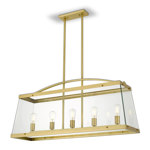 Buy Island Pendant Lights Australia Colair 5 Light Pendant Solid Brass - COLAIR PE5-BRS