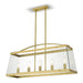 Buy Island Pendant Lights Australia Colair 5 Light Pendant Solid Brass - COLAIR PE5-BRS