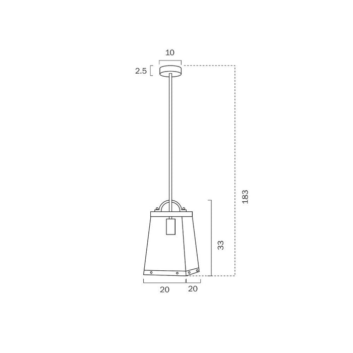 Buy Ceiling Lanterns Australia Colair 1 Light Pendant Solid Black - COLAIR PE1-BK
