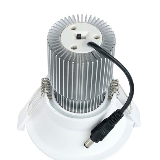 Buy Recessed Downlights Australia Comet Centre Tilt Recessed Low Glare LED Downlight Dimmable White 10W TRI - COMET03