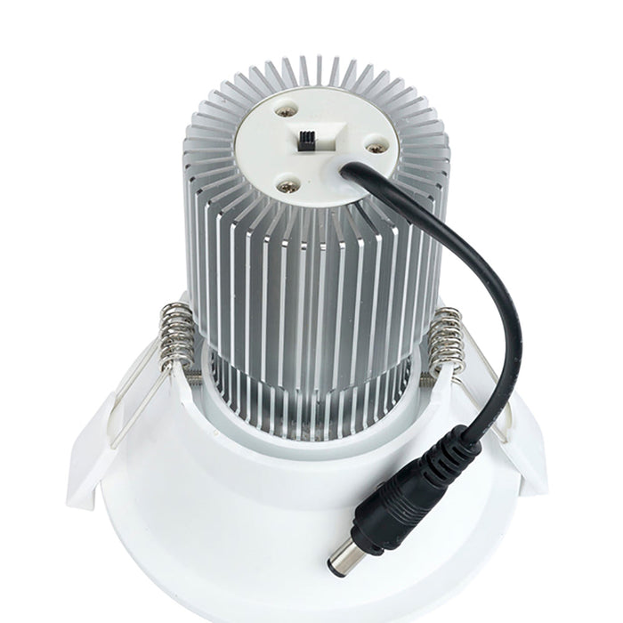 Buy Recessed Downlights Australia Comet Centre Tilt Recessed Low Glare LED Downlight Dimmable White 10W TRI - COMET03