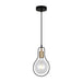 Buy Pendant Lights Australia Contour 1 Light Pendant Black Wire Pear Shape - CONTOUR1