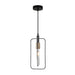 Buy Pendant Lights Australia Contour 1 Light Pendant Black Wire Rectangular Shape - CONTOUR2