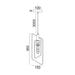 Buy Pendant Lights Australia Contour 1 Light Pendant Black Wire Rectangular Shape - CONTOUR2