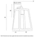 Buy Exterior Wall Lights Australia COSCA Exterior Wall Light W180mm White Frost - COSCA EX180-WHFR