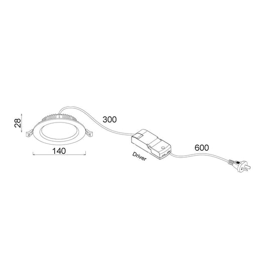 Buy Recessed LED Downlights Australia COSMO Recessed LED Downlight 15W White Aluminum 3 CCT - COSMOTRI03
