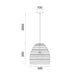 Buy Pendant Lights Australia Interior Rattan Ellipse 1 Light Pendant Black - COUP1