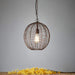 Buy Pendant Lights Australia Cray Ball Small 1 Light Wire Weave Ball Pendant Antique Copper - ZAF11136