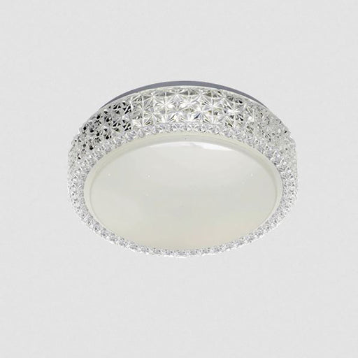 Buy LED Oyster Lights Australia Amelia LED Oyster Light 18W Opaline Metal 3CCT - AMELIA OY28-3C
