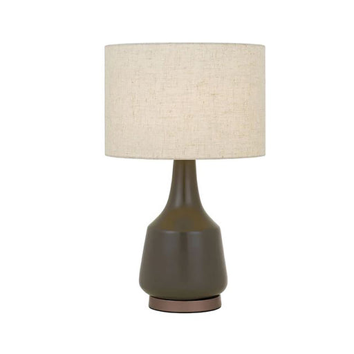 Buy Table Lamps Australia Jacin Table Lamp Olive Fabric Oat Plastic - JACIN TL-OLOT