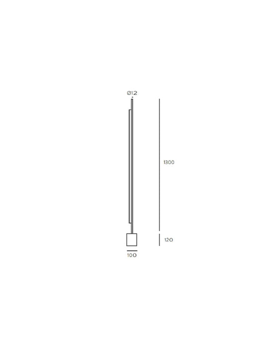 Coln LED Floor Lamp 14W 3000k Matte Black - ARO.P1267