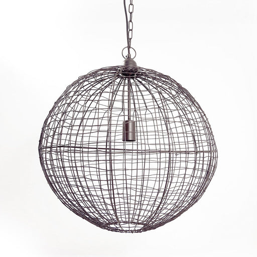 Buy Pendant Lights Australia Cray Ball Medium 1 Light Wire Weave Ball Pendant Antique Copper - ZAF10320