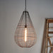 Buy Pendant Lights Australia Cray Pot Large 1 Light Wire Weave Teardrop Pendant Antique Copper - ZAF10321