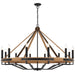 Buy Chandeliers Australia DARIEN Pendant 12 Lights Ash & Black Matt - DARIEN PE12-ASH