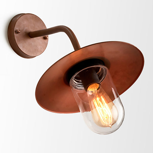 Buy Exterior Wall Lights Australia Deksel Aged Copper Exterior Wall Light IP54 - DEKSEL01
