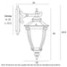 Buy Outdoor Wall Lanterns Australia Delfino 1 Light Wall Light Silver Aluminium - DELFINO EX-SL