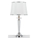 Buy Table Lamps Australia Diana 1 Light Table Lamp Chrome, Crystal, White - DIANA TL-CH+WH