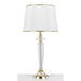 Buy Table Lamps Australia Diana 1 Light Table Lamp Gold, Crystal, White - DIANA TL-GD+WH