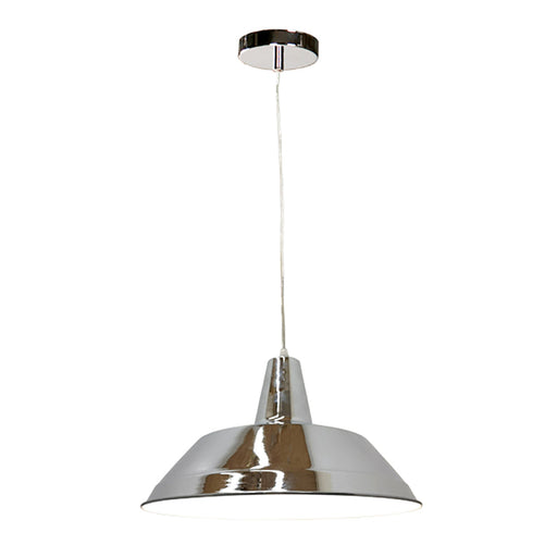 Buy Pendant Lights Australia Divo Angled Dome Shape 1 Light Pendant Chrome - DIVO2