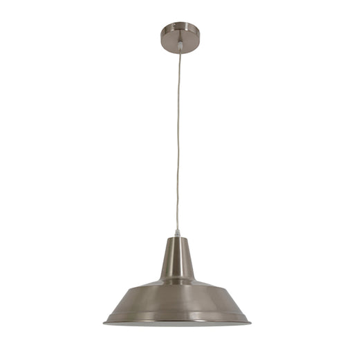 Buy Pendant Lights Australia Divo Angled Dome Shape 1 Light Pendant Satin Chrome - DIVO3