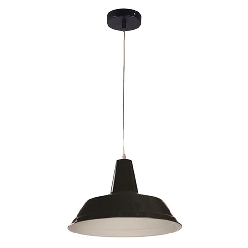 Buy Pendant Lights Australia Divo Angled Dome Shape 1 Light Pendant Black - DIVO5