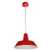 Buy Pendant Lights Australia Divo Angled Dome Shape 1 Light Pendant Red - DIVO7
