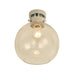 Buy DIY Batten Fix Lights Australia DIYBAT DIY Chrome Batten Fitting With Clear Wine Shape Glass - DIYBAT02