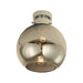 Buy DIY Batten Fix Lights Australia DIYBAT DIY Chrome Batten Fitting With Smoke Wine Shape Glass - DIYBAT04