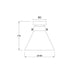 Buy DIY Batten Fix Lights Australia DIYBAT DIY Black Batten Fitting With Smoke Small Cone Shape Glass - DIYBAT07