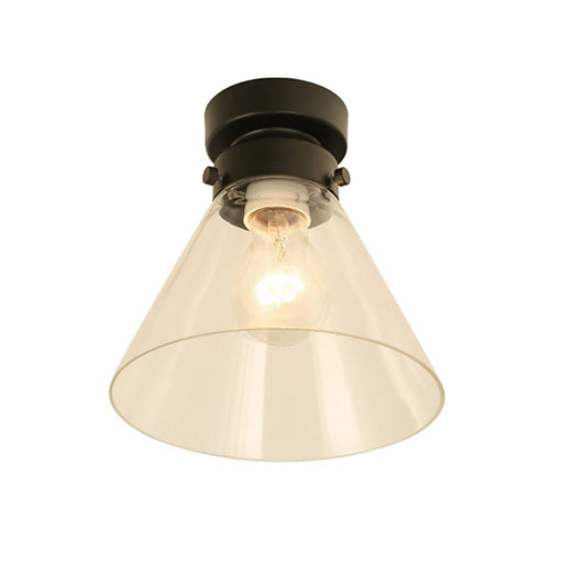 Buy DIY Batten Fix Lights Australia DIYBAT DIY Black Batten Fitting With Clear Small Cone Shape Glass - DIYBAT05