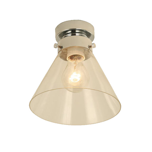 Buy DIY Batten Fix Lights Australia DIYBAT DIY Chrome Batten Fitting With Clear Small Cone Shape Glass - DIYBAT06