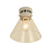 Buy DIY Batten Fix Lights Australia DIYBAT DIY Chrome Batten Fitting With Clear Small Cone Shape Glass - DIYBAT06