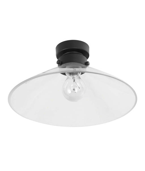 Buy DIY Batten Fix Lights Australia DIYBAT DIY Black Batten Fitting With Clear Large Cone Shape Glass - DIYBAT13