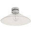 Buy DIY Batten Fix Lights Australia DIYBAT DIY Chrome Batten Fitting With Clear Large Cone Shape Glass - DIYBAT14