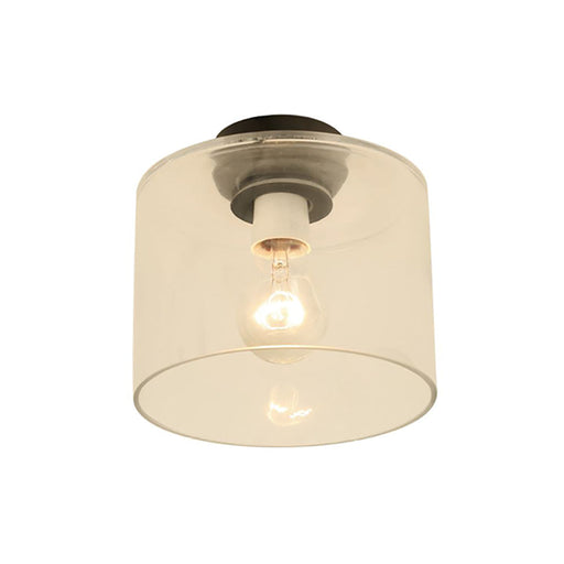 Buy DIY Batten Fix Lights Australia DIYBAT DIY Black Batten Fitting With Clear Oblong Shape Glass - DIYBAT17