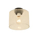 Buy DIY Batten Fix Lights Australia DIYBAT DIY Black Batten Fitting With Clear Oblong Shape Glass - DIYBAT17