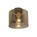 Buy DIY Batten Fix Lights Australia DIYBAT DIY Black Batten Fitting With Smoke Oblong Shape Glass - DIYBAT19
