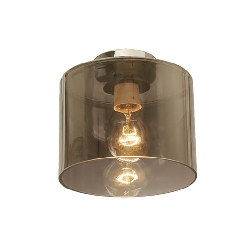 Buy DIY Batten Fix Lights Australia DIYBAT DIY Chrome Batten Fitting With Smoke Oblong Shape Glass - DIYBAT20