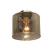 Buy DIY Batten Fix Lights Australia DIYBAT DIY Chrome Batten Fitting With Smoke Oblong Shape Glass - DIYBAT20
