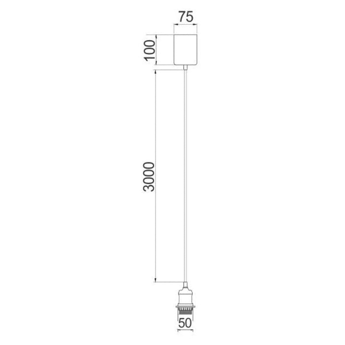Buy DIY Pendants & Cords Australia Diypen DIY Pendants & Cord Black Iron - DIYPEN1