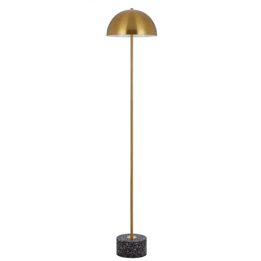Buy Floor Lamps Australia Domez Floor Lamp Antique Gold Iron Black Terrazzo - DOMEZ FL-BKTRZAG