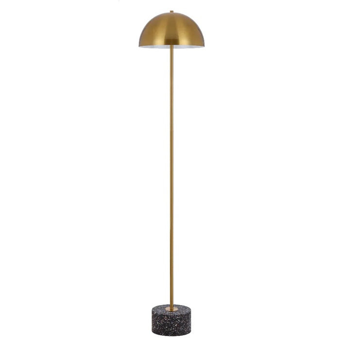 Buy Floor Lamps Australia Domez Floor Lamp Antique Gold Iron Black Terrazzo - DOMEZ FL-BKTRZAG