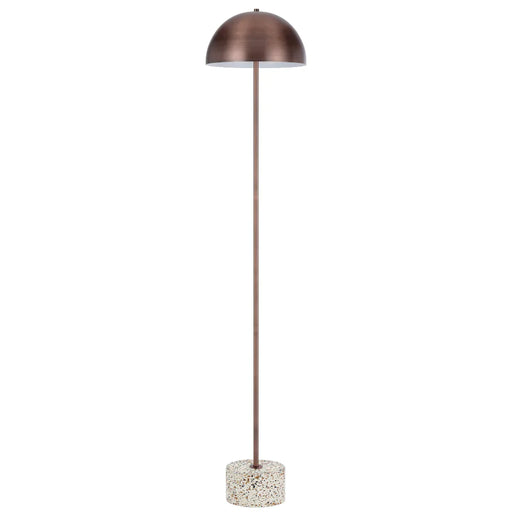 Buy Floor Lamps Australia Domez Floor Lamp Bronze Iron White Terrazzo - DOMEZ FL-WHTRZBZ