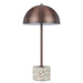 Buy Table Lamps Australia Domez Table Lamp Bronze Iron White Terrazzo - DOMEZ TL-WHTRZBZ