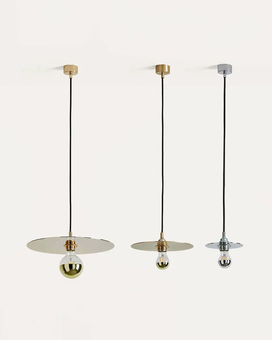 Disc Medium Pendant Light Black - ARO.C1038/25/NEG