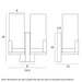 Buy Wall Sconce Australia Eamon 2 Light Wall Light Brass & Opal Matt - EAMON WB2-BRSOM